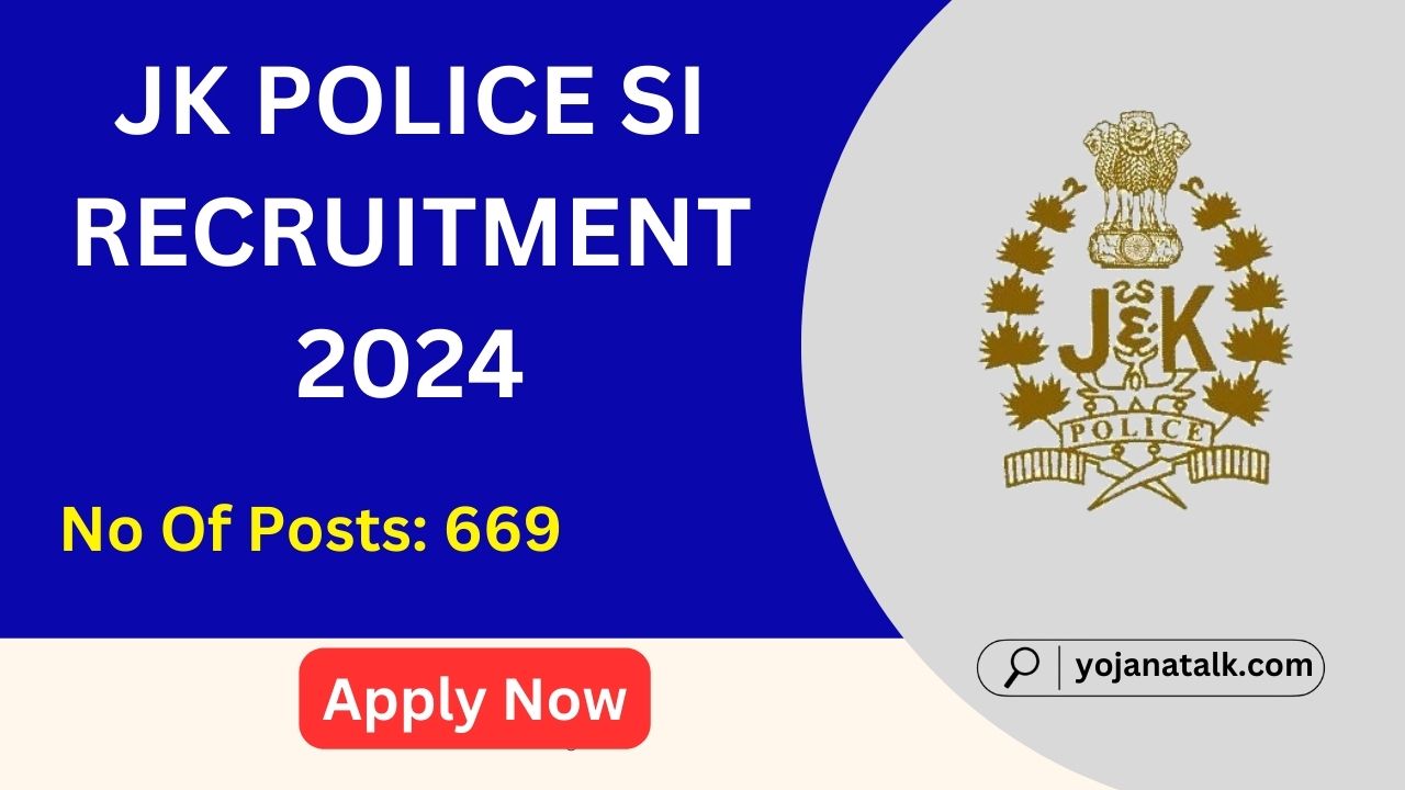 JK Police SI Recruitment 2024