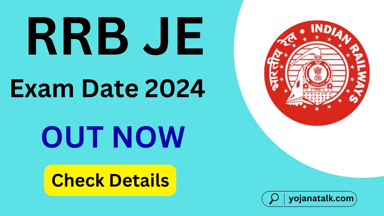 RRB JE Exam Date 2024